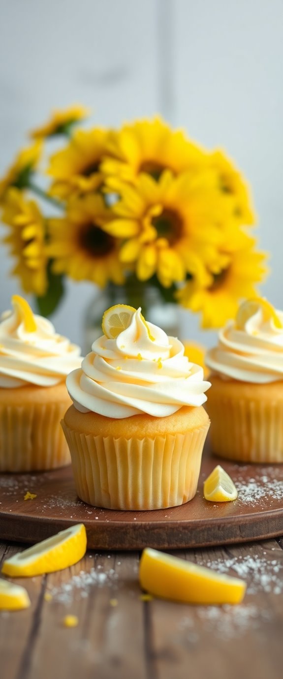 festive lemon cupcakes recipe