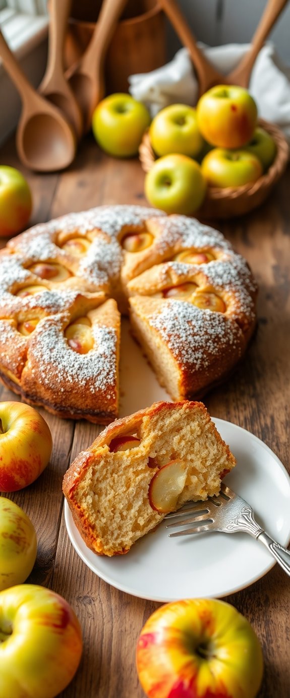 french dessert apple cake