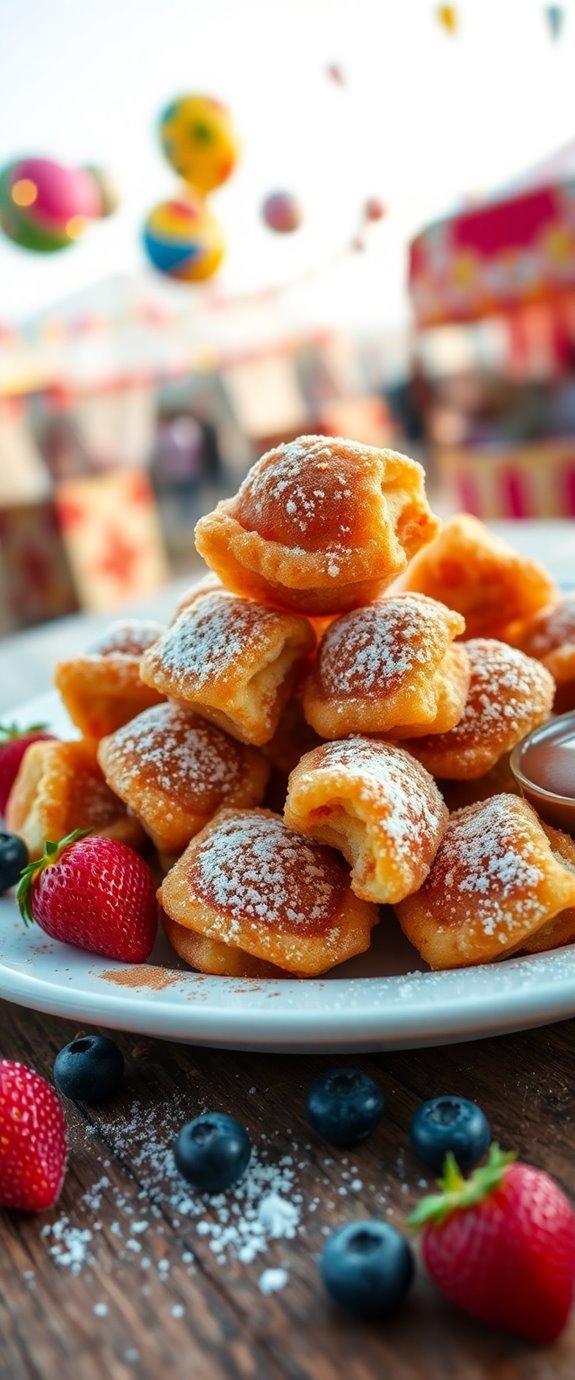 fried dough dessert bites