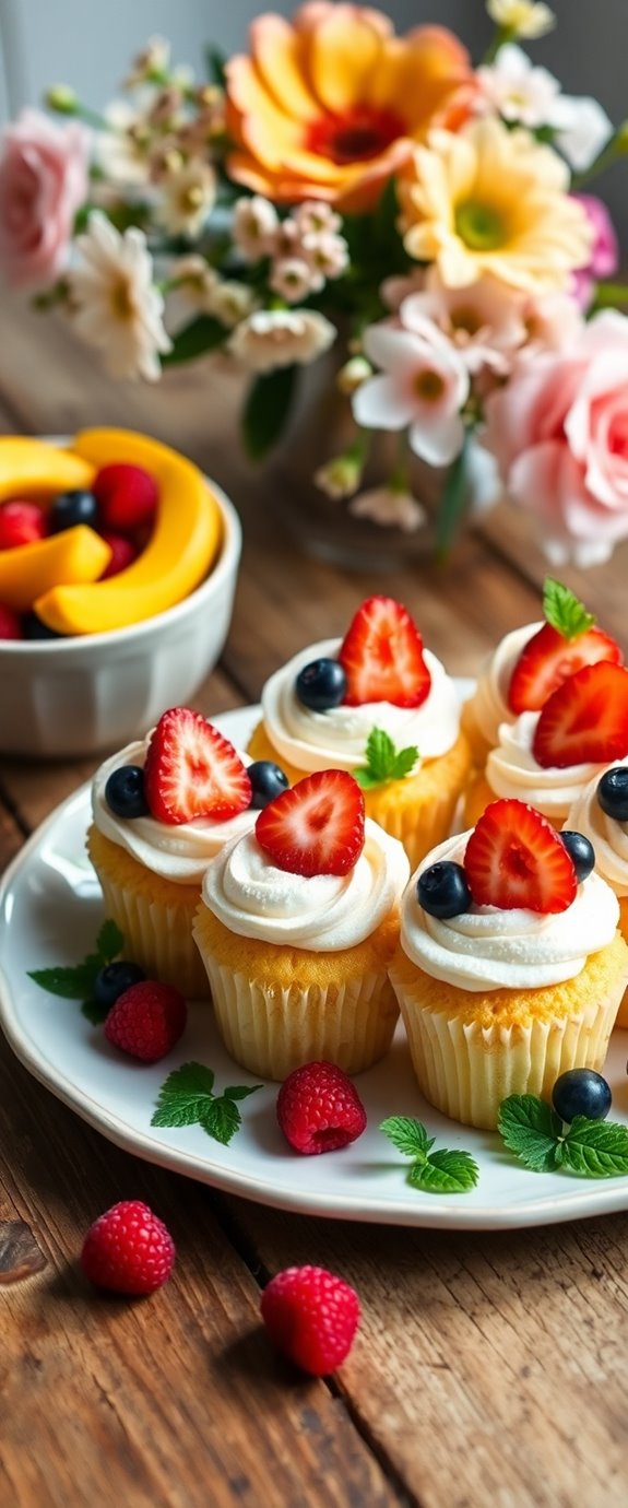 fruity light delicious cupcakes