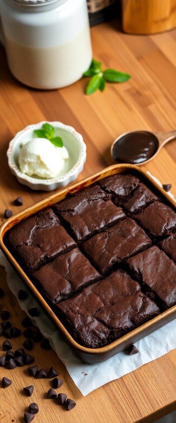 fudge brownies birthday treat