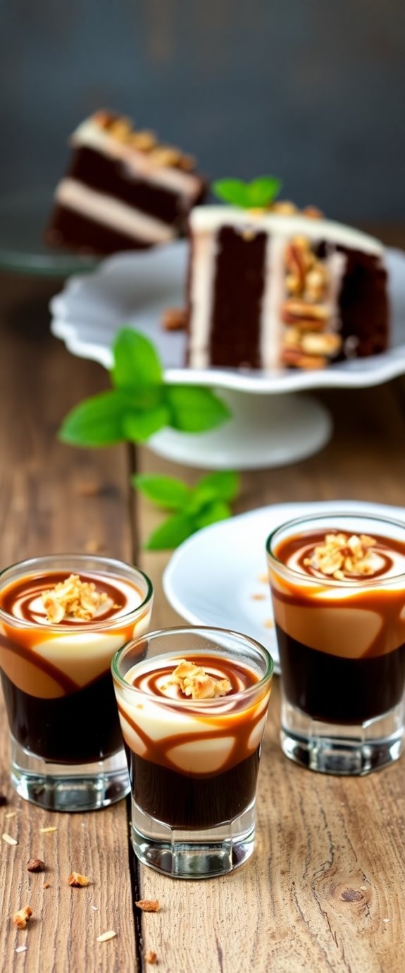 german chocolate cake shot