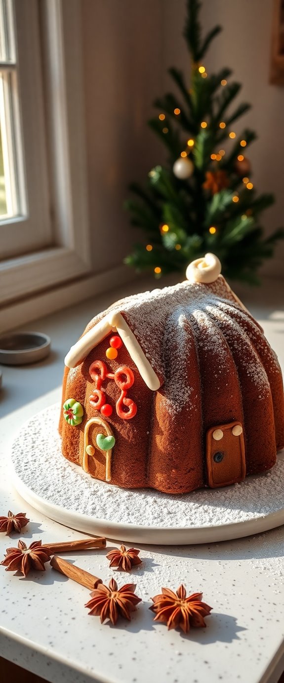 gingerbread house cake recipe