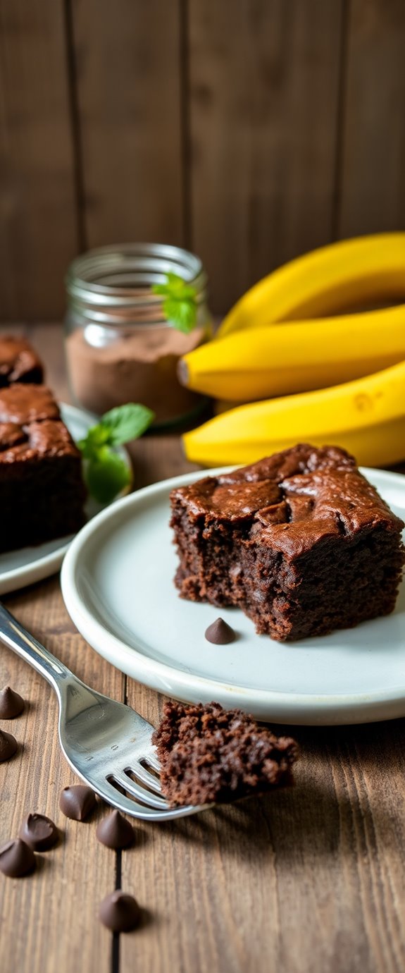 gluten free banana brownies