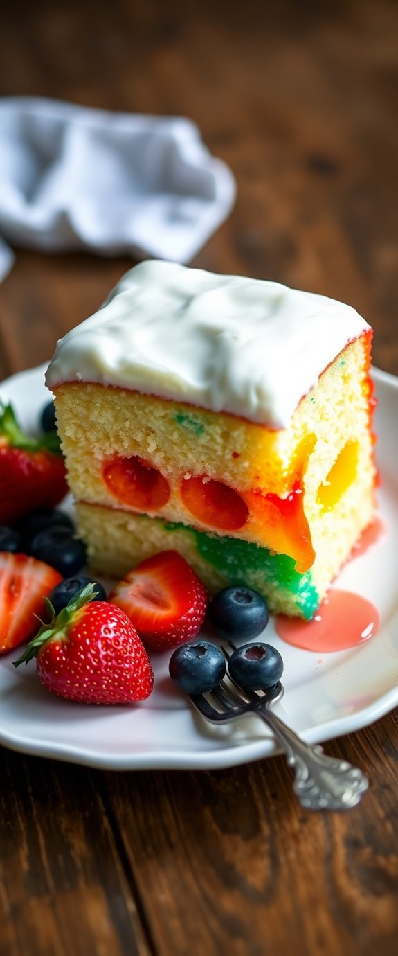 gluten free jello poke cake