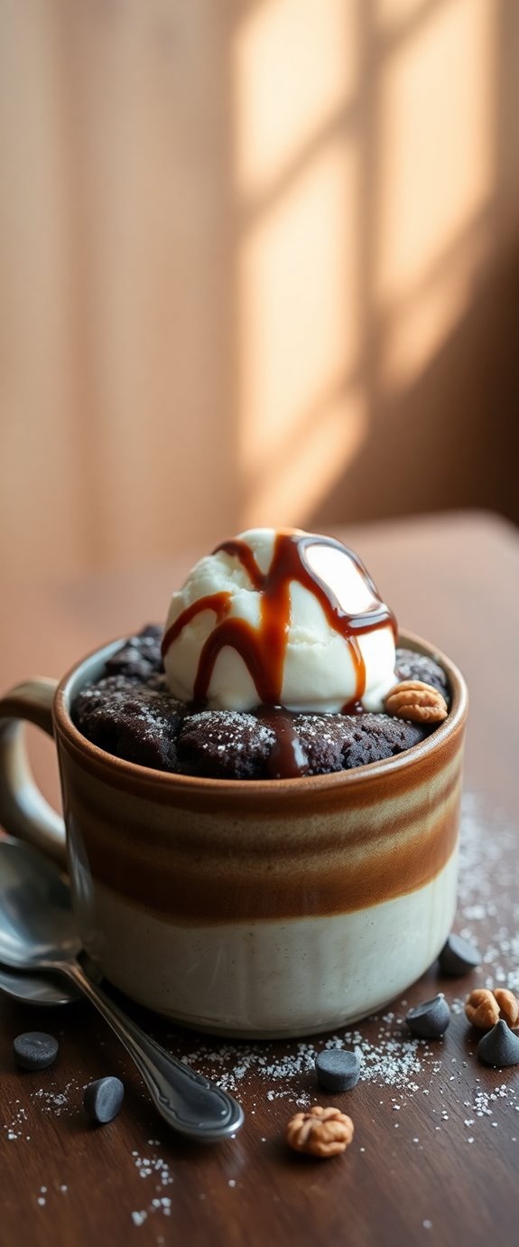 gluten free mug brownies