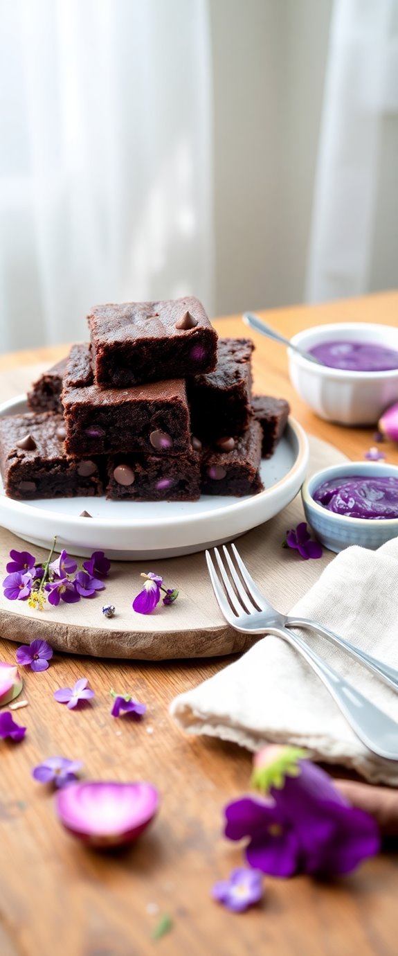 gluten free ube brownies