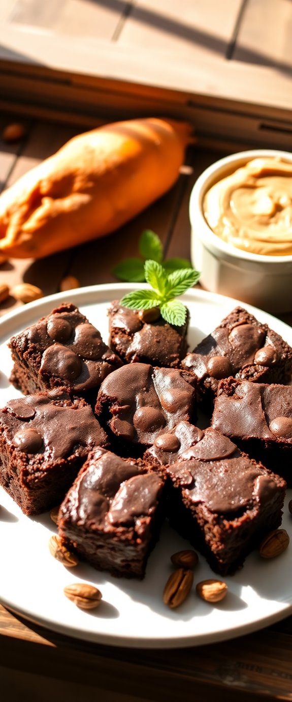 healthy sweet potato brownies