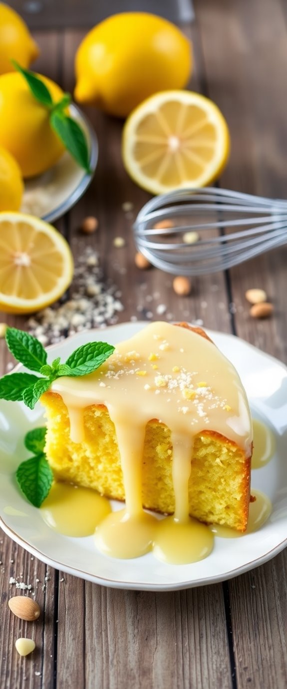 keto lemon almond cake