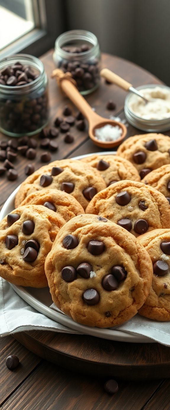 large chocolate chip cookies
