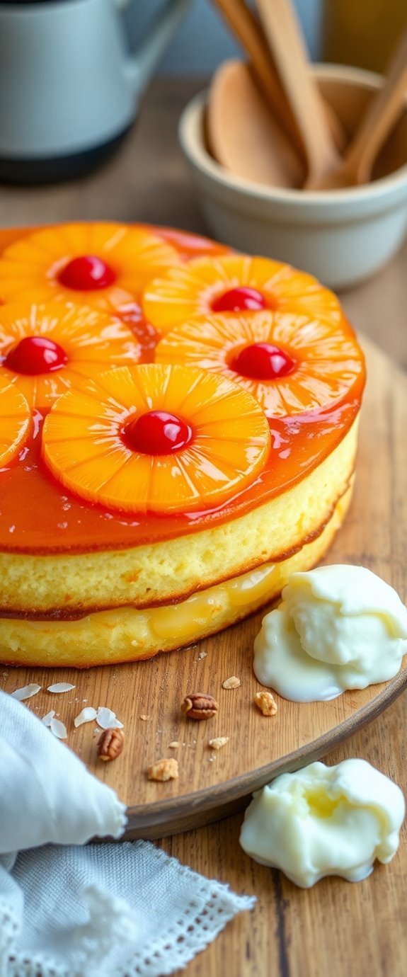 layered pineapple upside down cake