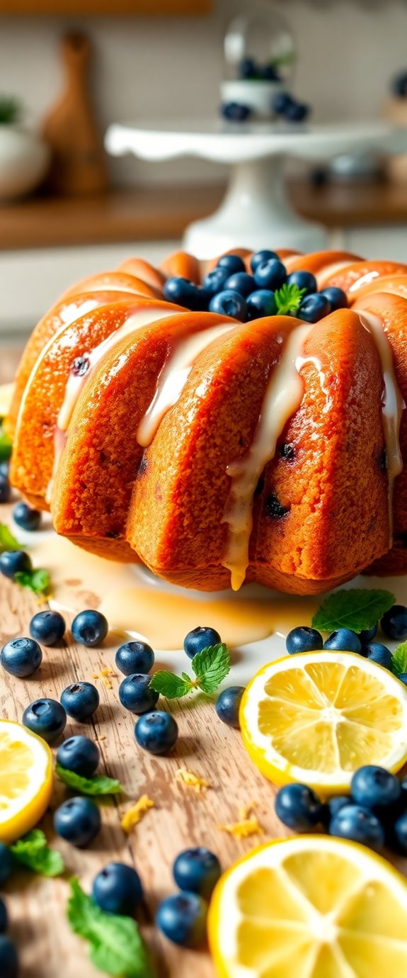 lemon blueberry bundt cake