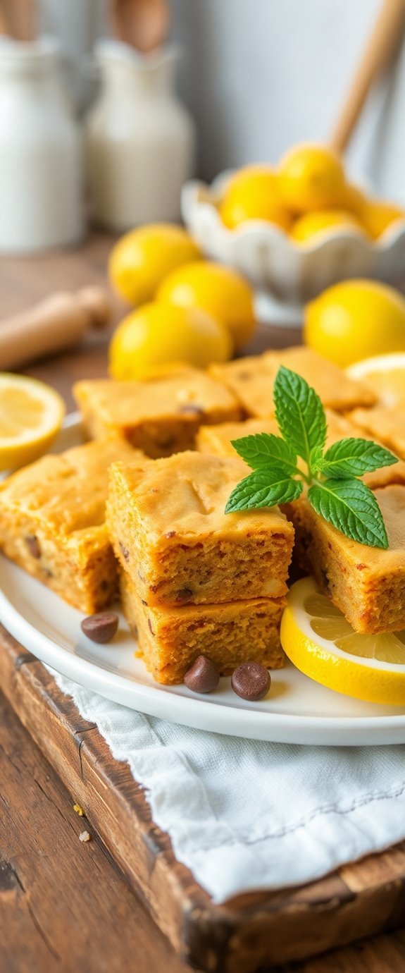 lemon brownies in air fryer