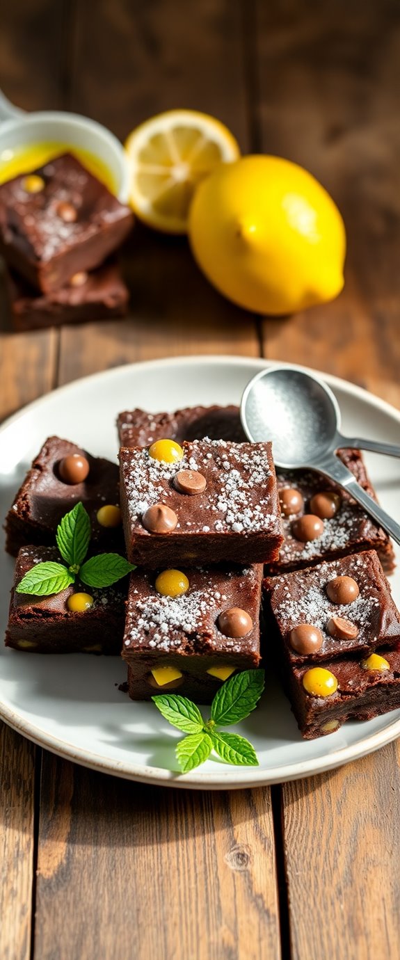 lemon chocolate brownies recipe
