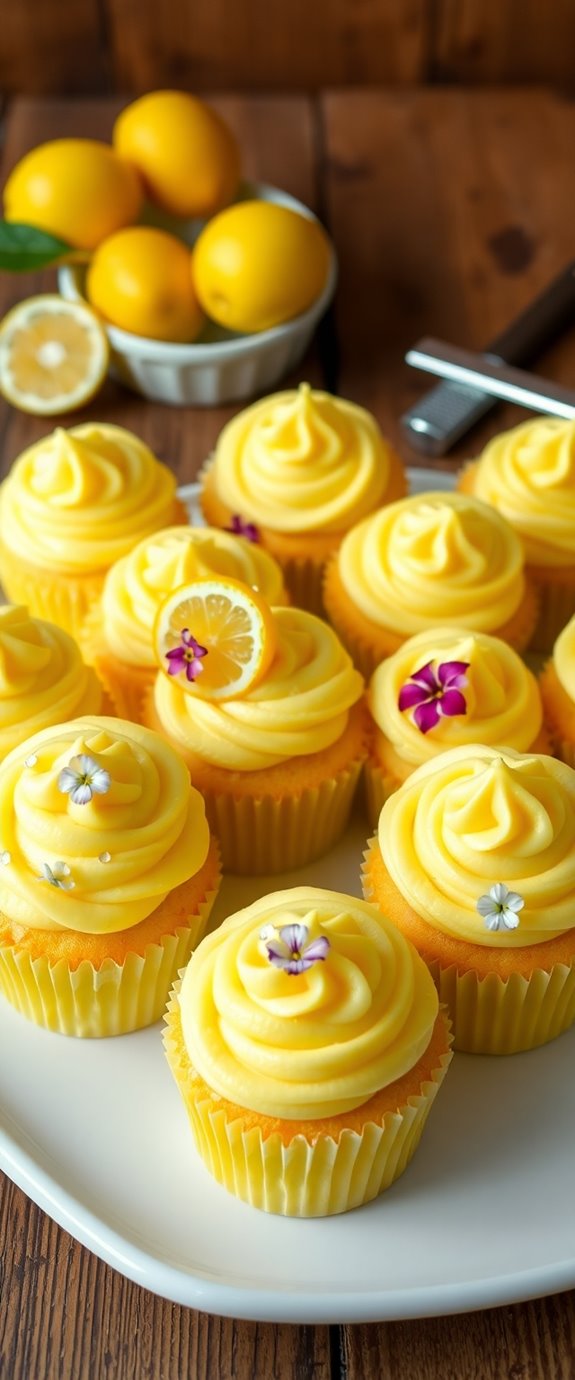 lemon flavored birthday cupcakes recipe