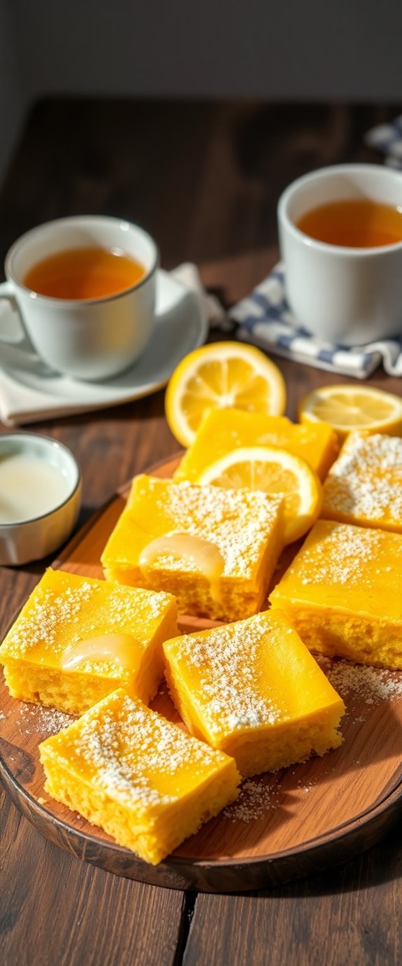 lemon flavored brownie dessert recipe