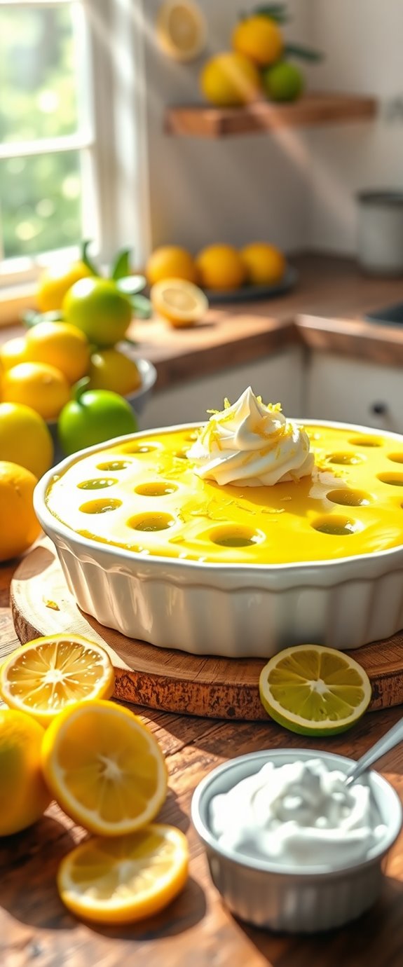 lemon lime jello poke cake