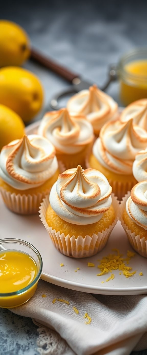 lemon meringue flavored cupcakes