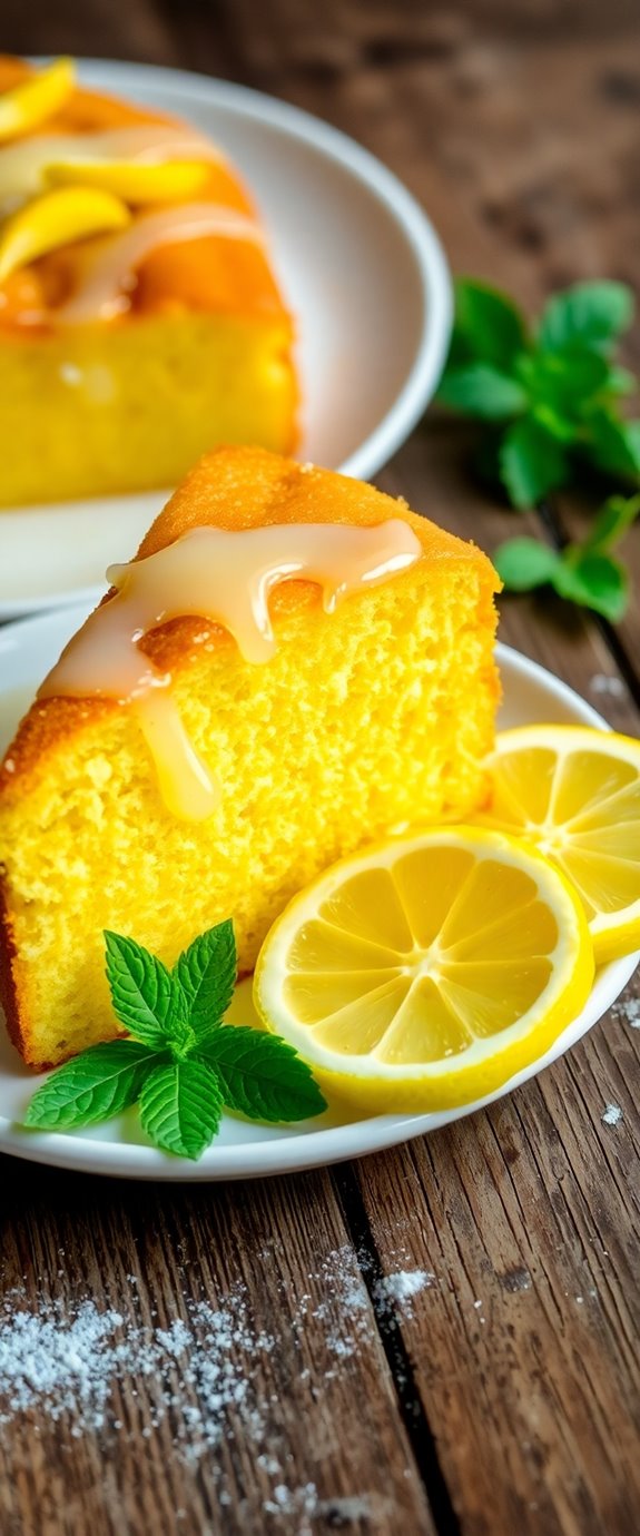 lemon yogurt fluffy cake