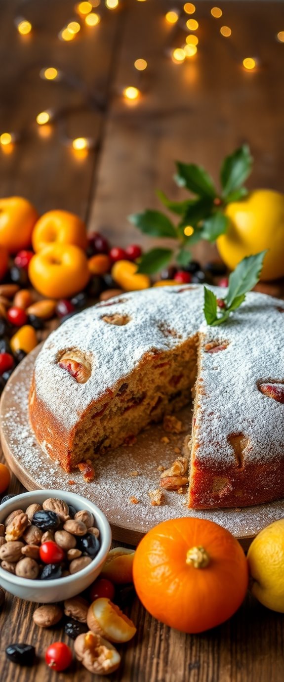 light christmas fruit cake
