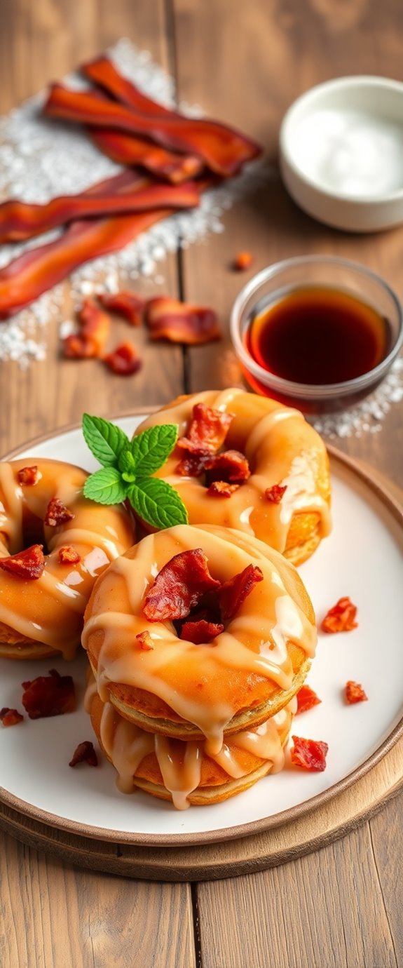 maple bacon cake donuts