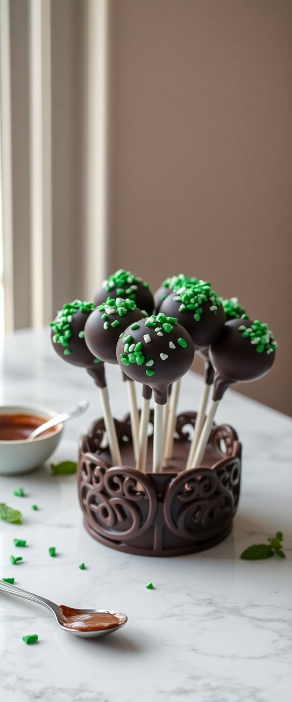 mint flavored cake pops recipe