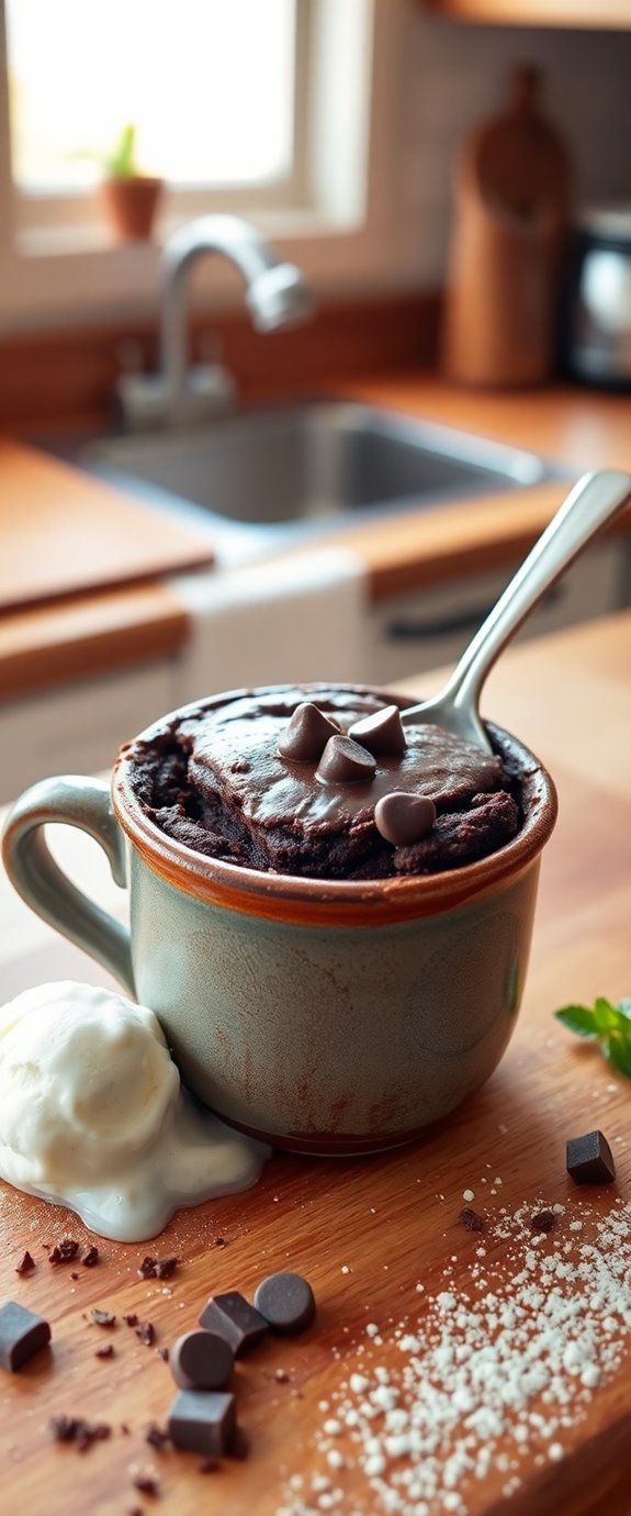 mug brownies recipe without chips