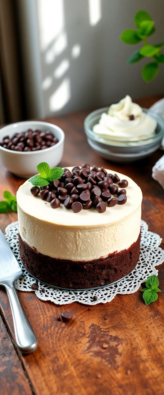 no bake brownie cheesecake