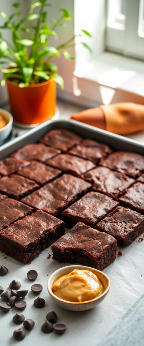 nut free sweet potato brownies