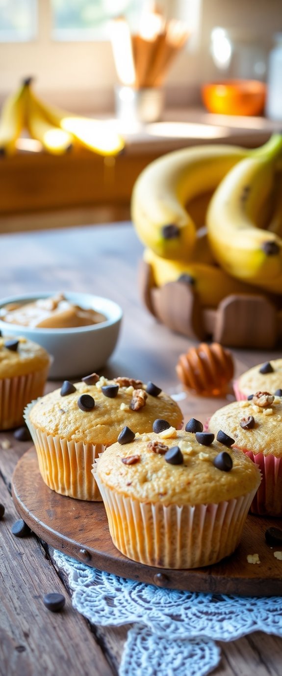 nutritious banana peanut butter cupcakes