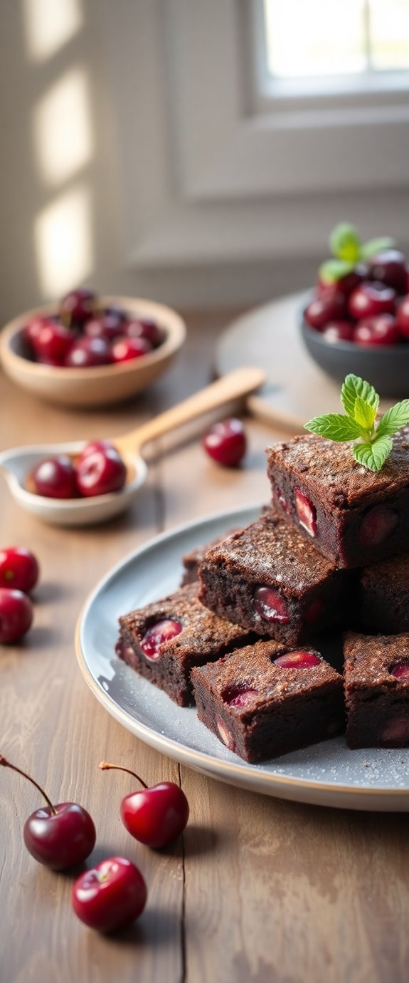 nutritious cherry infused brownies