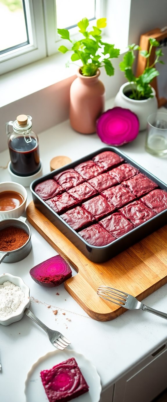 nutritious red velvet brownies