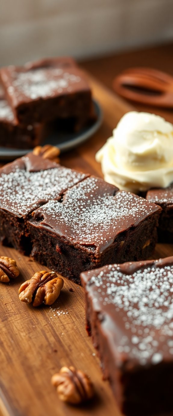 nutty chocolate brownies recipe