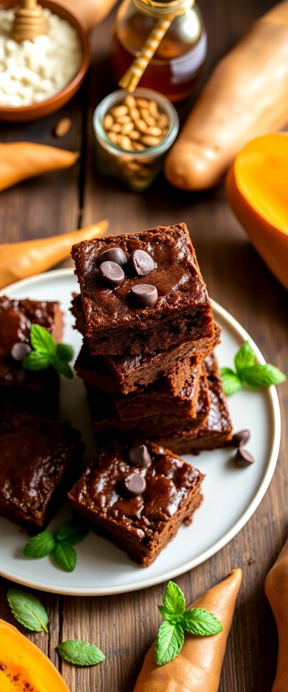 paleo sweet potato brownies