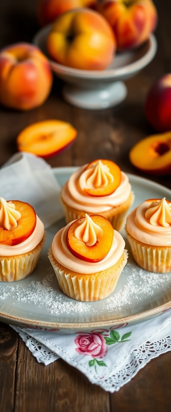 peach flavored cupcake baking instructions