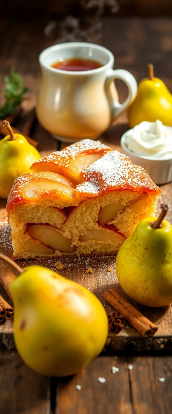 pear and ginger dessert