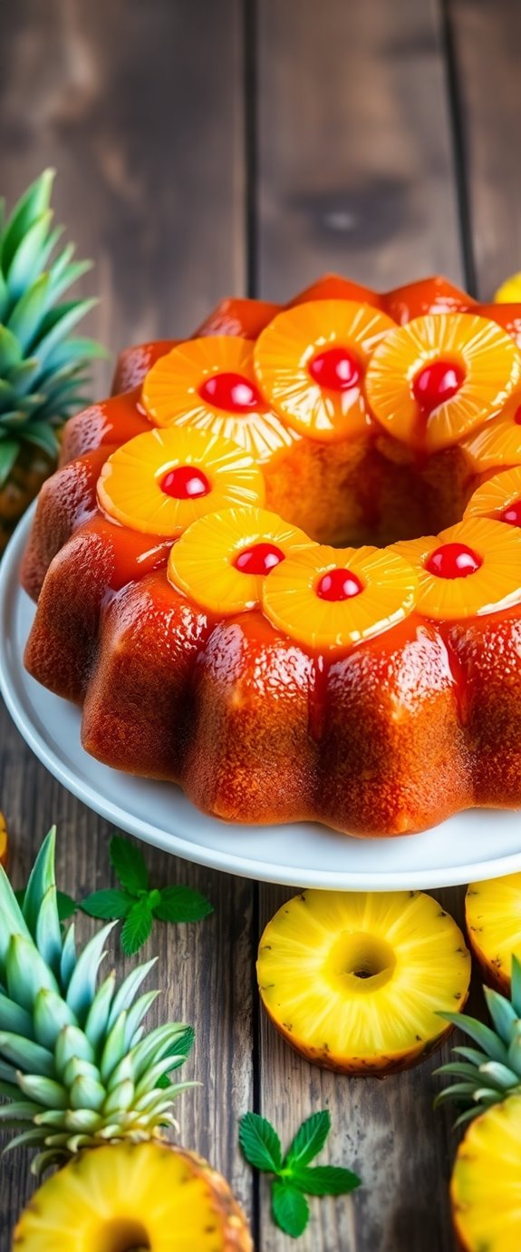 pineapple upside down bundt cake