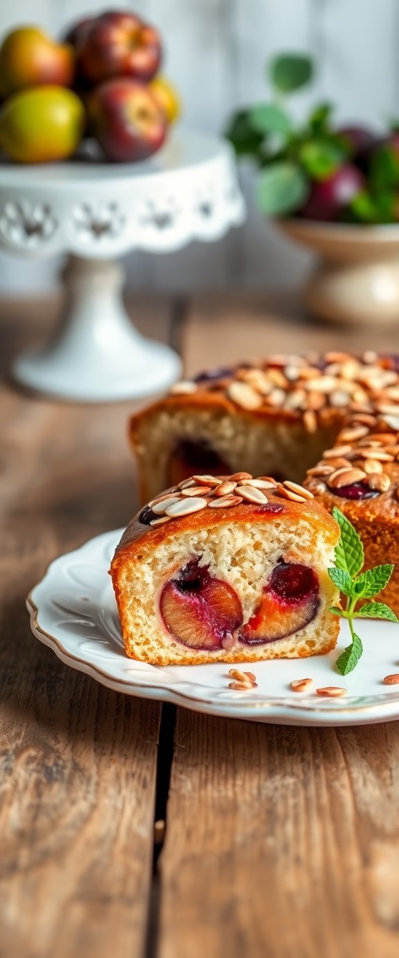 plum almond cake recipe