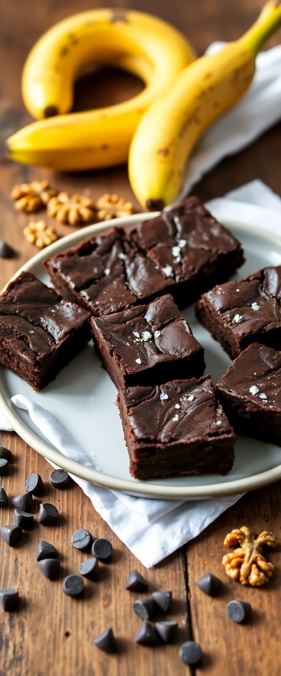 protein packed banana brownies