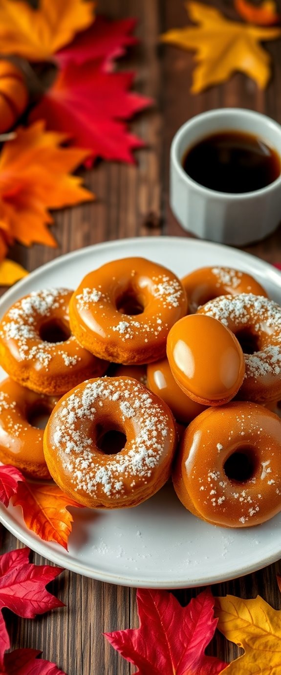 pumpkin spice cake donuts
