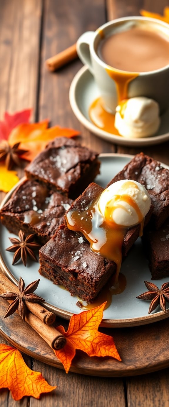 pumpkin spice flavored brownies