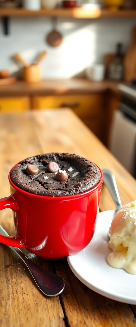 quick microwave mug dessert