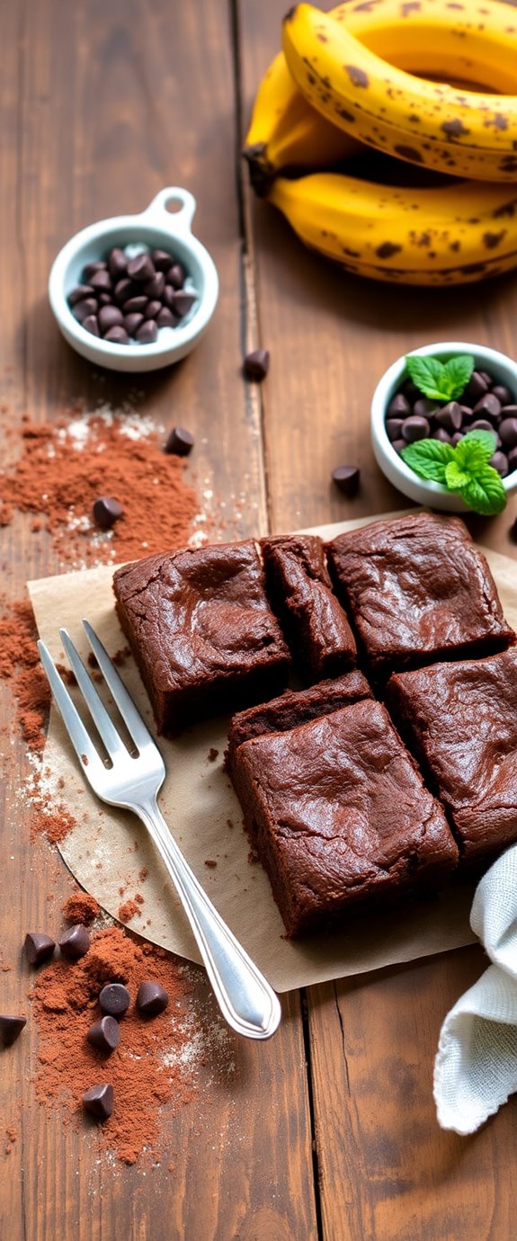 simple banana brownies recipe