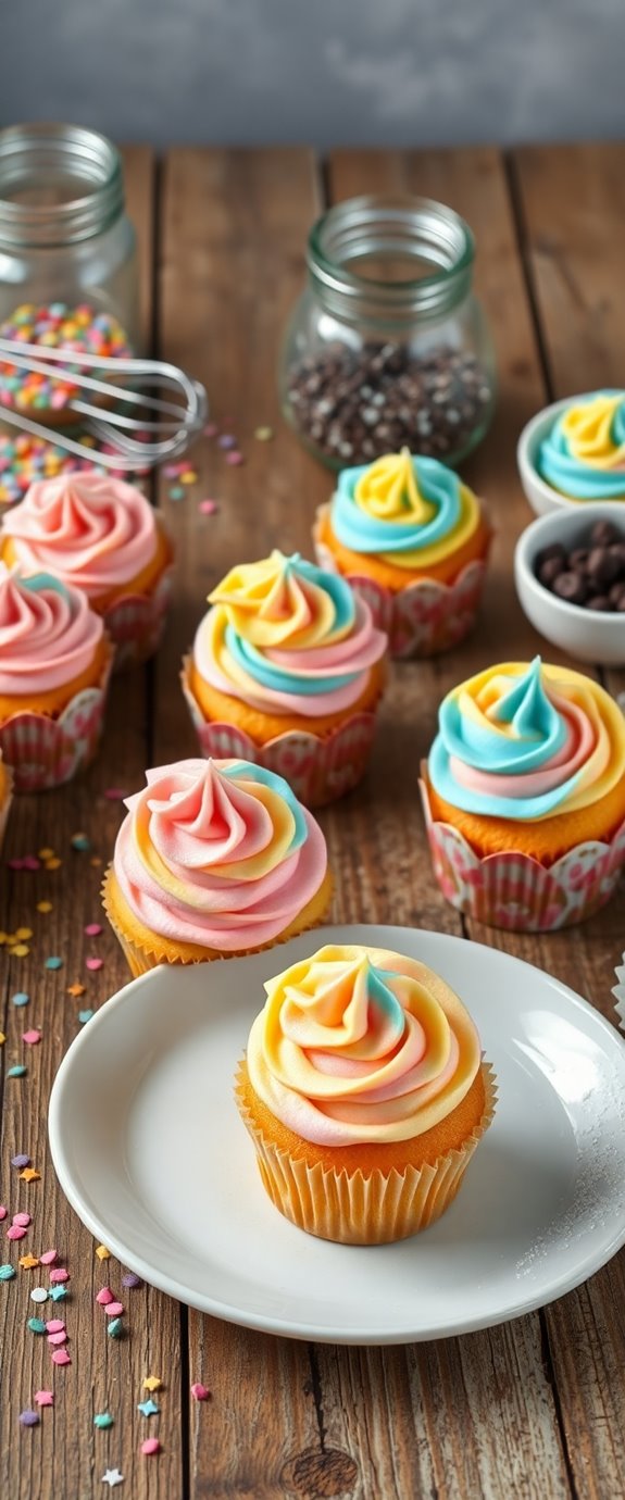 sour cream cake cupcakes