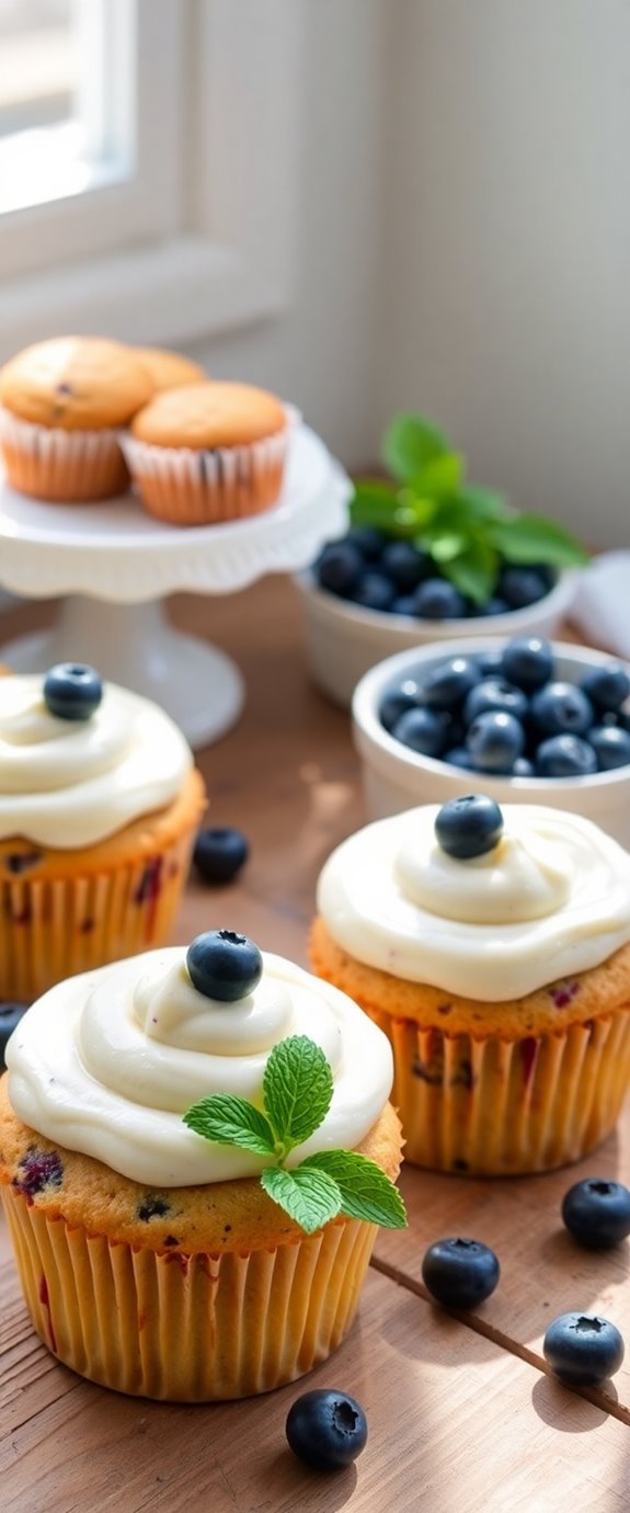 sourdough blueberry cupcake recipe