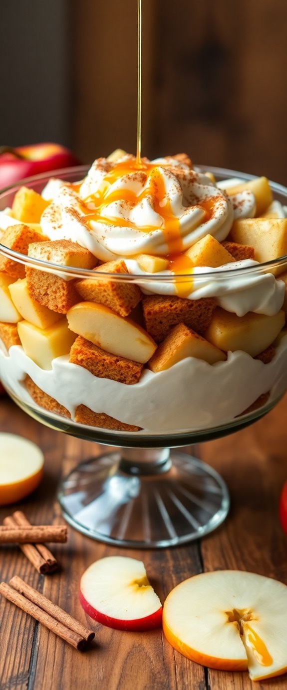 spice cake layered dessert