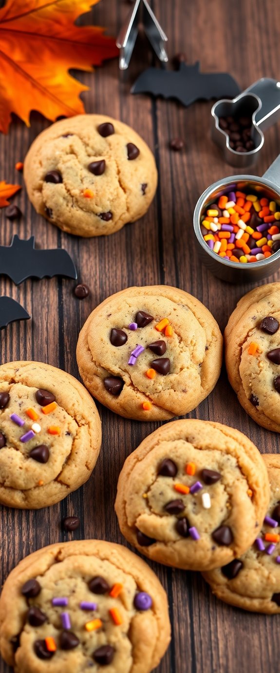 spooky chocolate chip treats