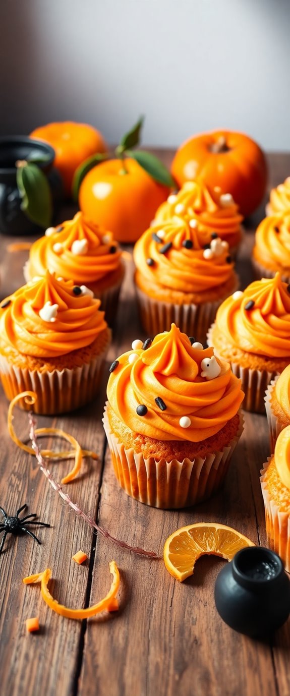 spooky festive orange treats
