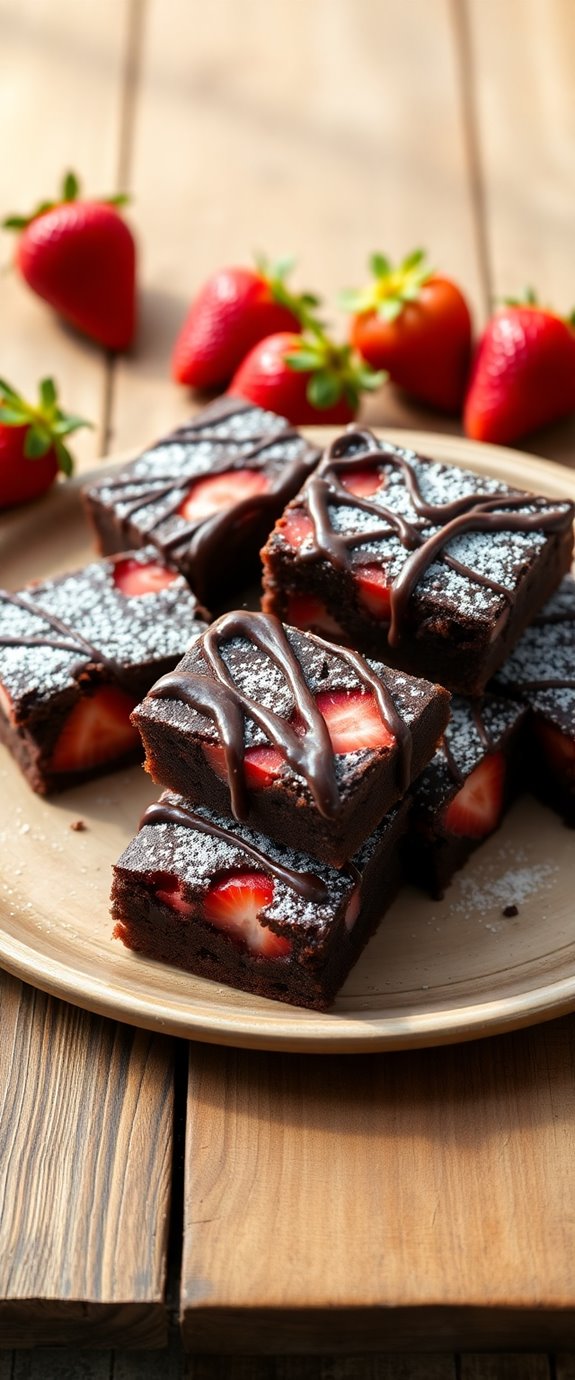 strawberry brownies recipe instructions