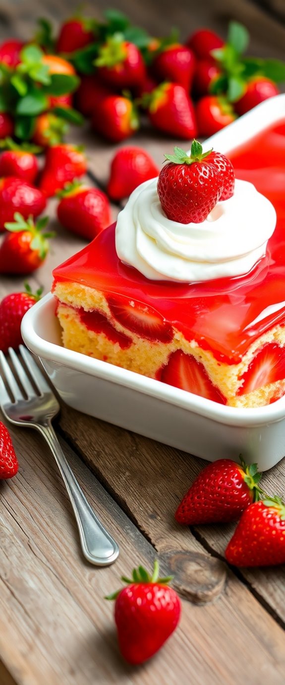 strawberry jello cake recipe